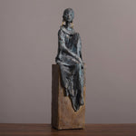 Statue africaine femme tribale