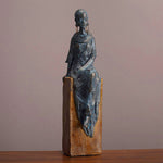 Statue africaine femme village décoration