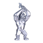 Statue argenté de gorille design