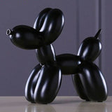 Statue ballon chien noir