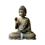 Statue bouddha assis main levée