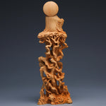 Statue Bouddha en bois déco