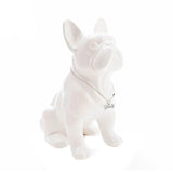 Statue bouledogue blanc design