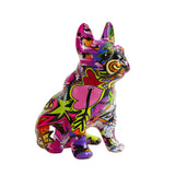 Statue bouledogue chien pop art