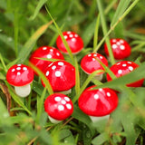 Statue champignon rouge