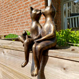 Statue chat amour