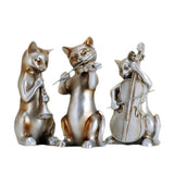 Statue chat décoration musique
