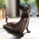 Statue chat mignon