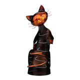 Statue chat porte-bouteille design