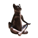 Statue chat zen méditation