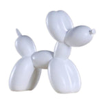 Statue chien blanc design