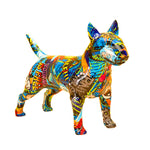 Statue chien pop art bullterrier