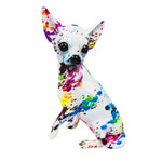 Statue chihuahua multicolore design