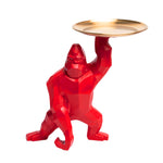 Statue de Gorille rouge origami