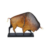 Statue de bison design