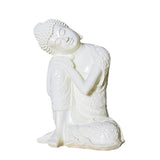 Statue de bouddha blanche design