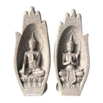 Statue de bouddha décoration dans mains