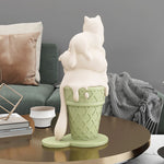 Statue de chat mignon
