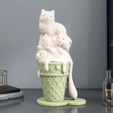 Statue de chat mignon design