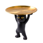 Statue de chat noir moderne cartoon
