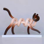 Statue de chat siamois