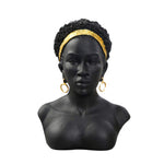 Statue décoration buste africain