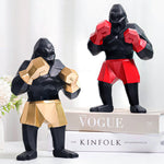 Statue de gorille boxer