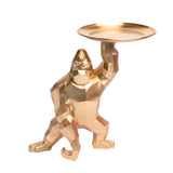Statue de gorille design dorée