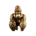 Statue de gorille dorée décoration