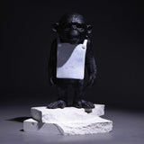 Statue de gorille noir design