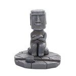 Statue de l'ile de paque repose téléphone grise