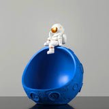 Statue de lune avec astronaute