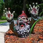 Statue de nain de jardin zombie décoration