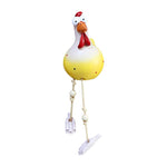 Statue de poule jaune jardin