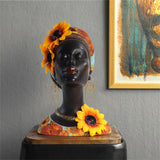 Statue design africain femme