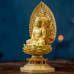 Statue en bois bouddha décoration