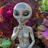 Statue extraterrestre jardin décoration