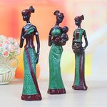 Statue femme africaine traditionnelle