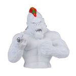Statue gorille blanche design