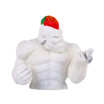 Statue gorille design blanc