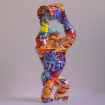 Statue gorille Pop art
