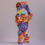 Statue gorille Pop art