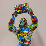 Statue gorille pop art design