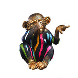Statue gorille singe peinture