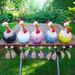 Décoration d'extérieur poules