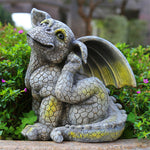Statue jardin gargouille dragon