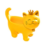 Statue jaune chat décoration