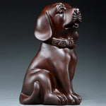 Statue labrador en bois