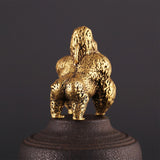 Statue cuivre gorille déco