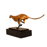 Statue léopard décoration bronze